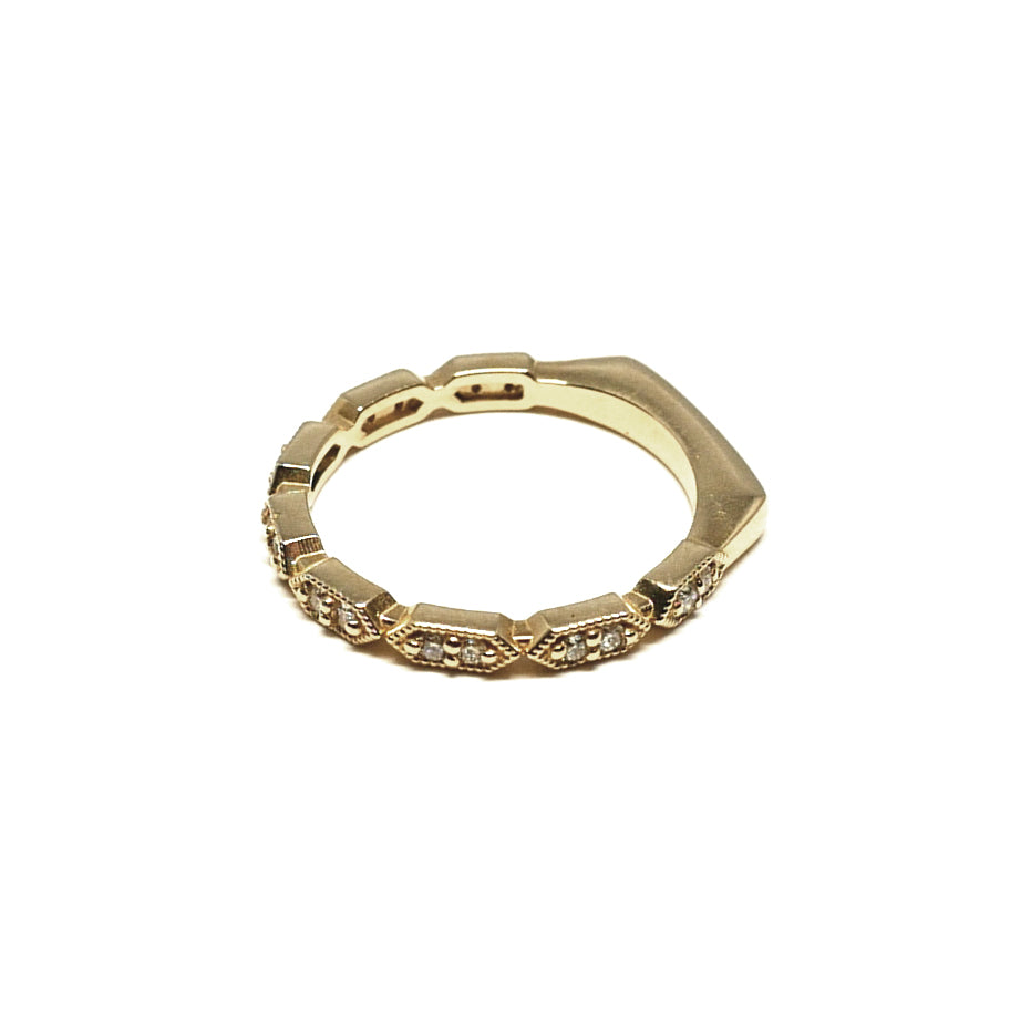 Deco Hexagon Ring