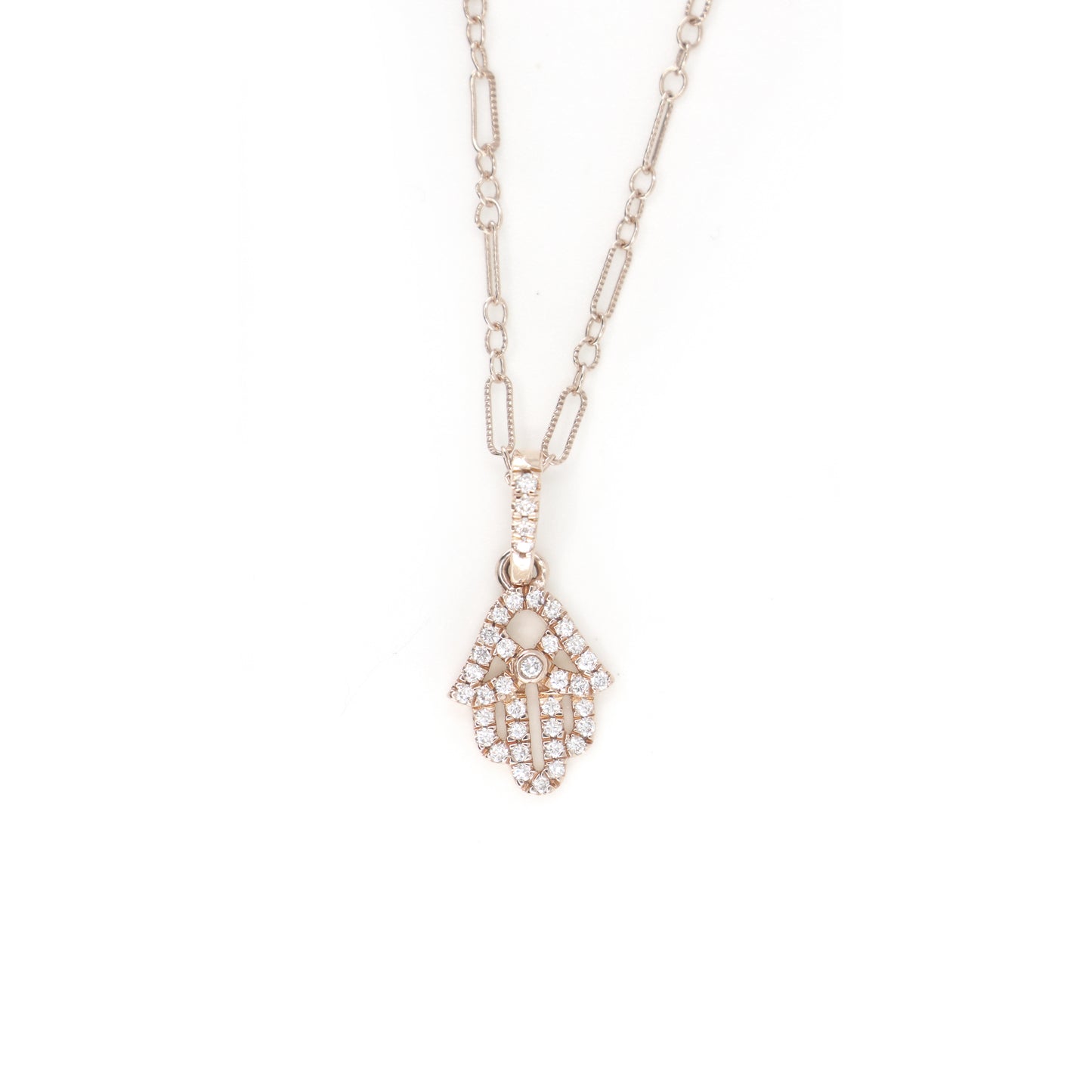 Hamsa Diamond Pendant