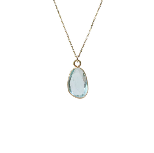 Raw Aquamarine Drop
