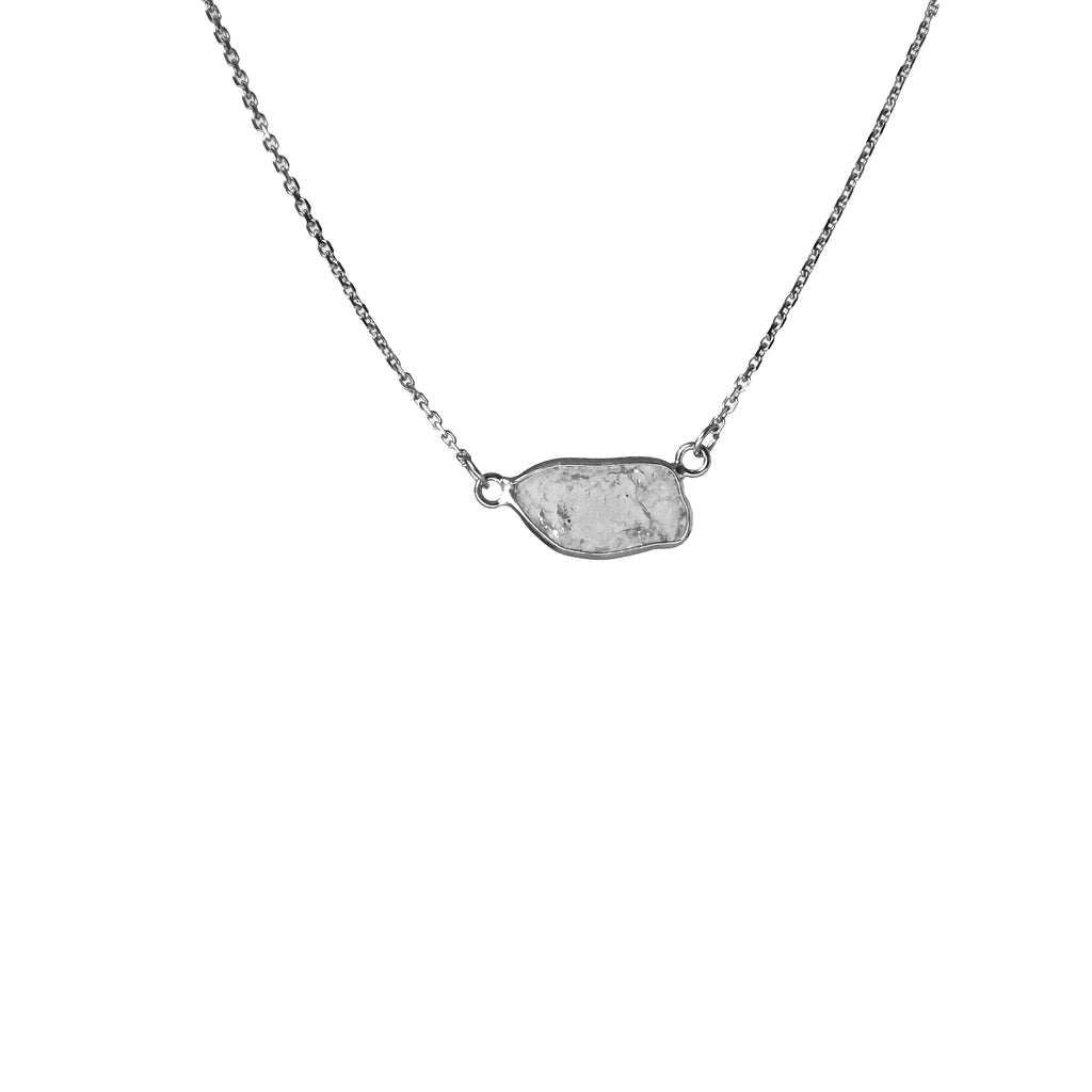 NEW! Bespoke 18k White Diamond Slice