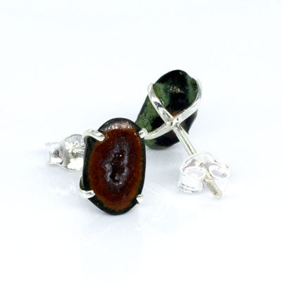 Raw Geode Studs