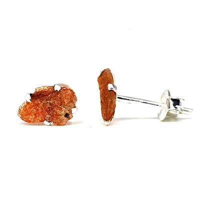 Sunstone Gemstone Studs