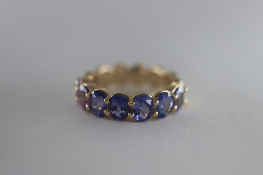 Ombré Sapphire Bubble Ring