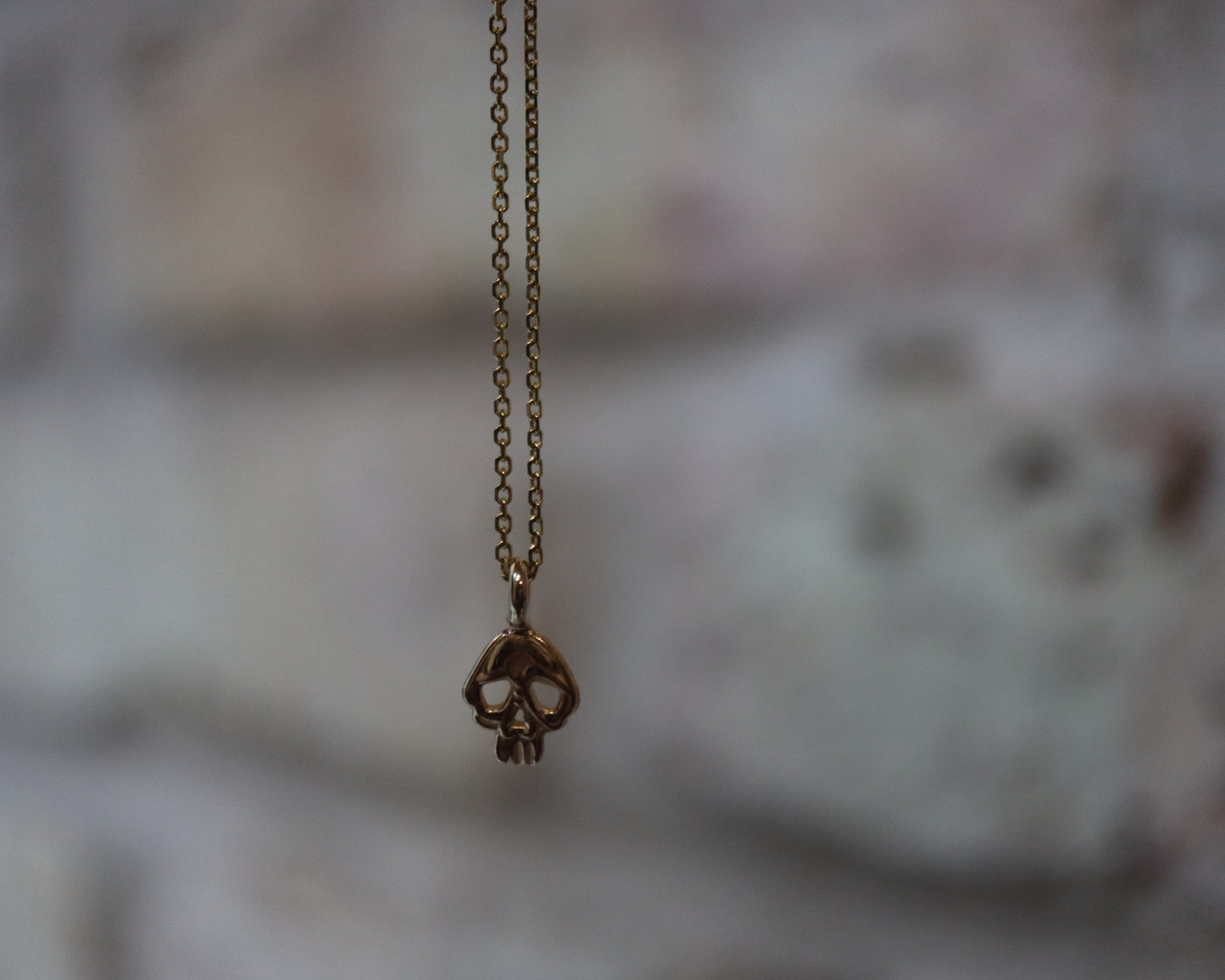 Petite Golden Skull