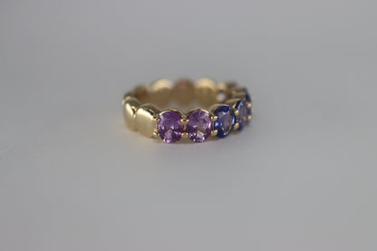 Ombré Sapphire Bubble Ring