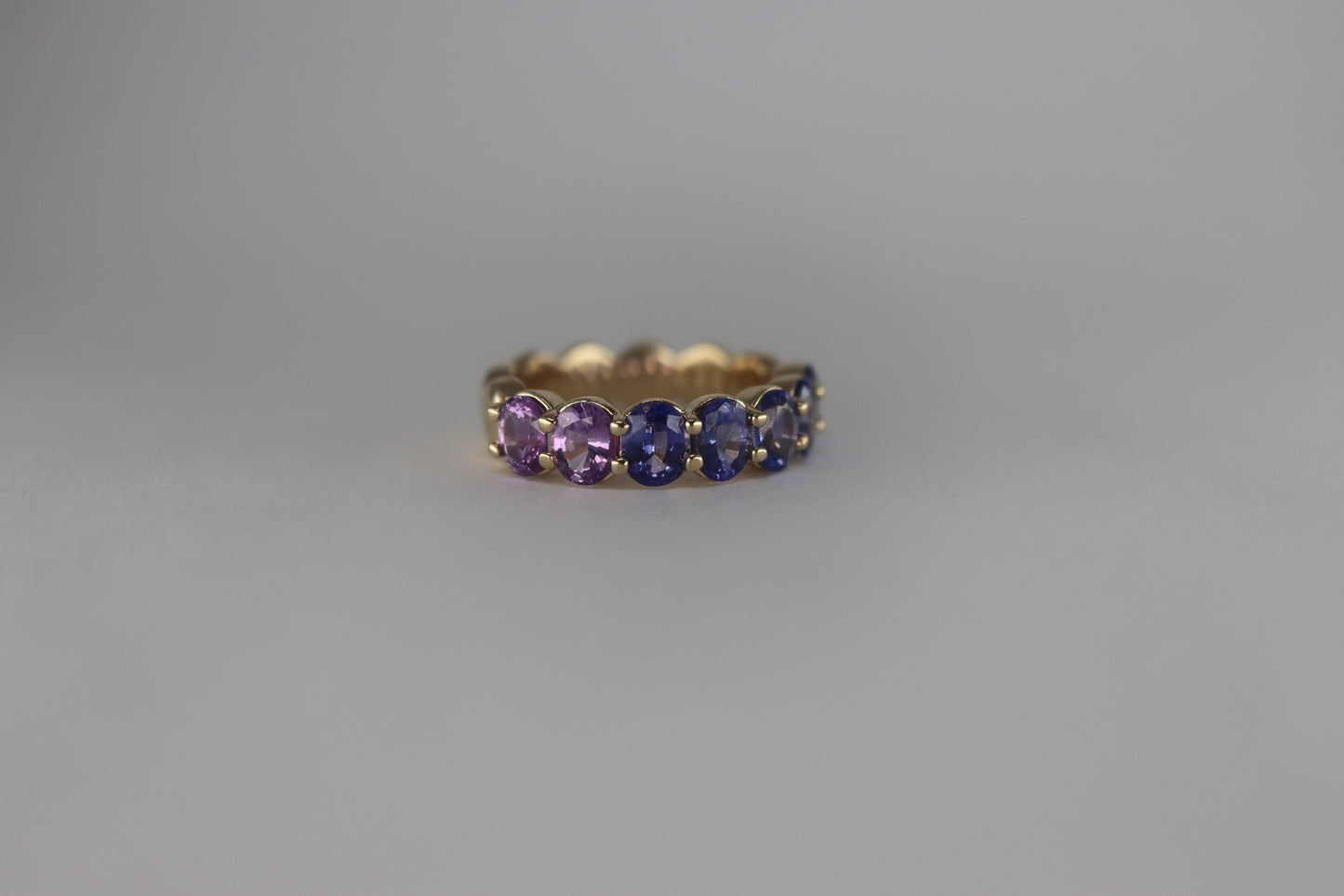 Ombré Sapphire Bubble Ring
