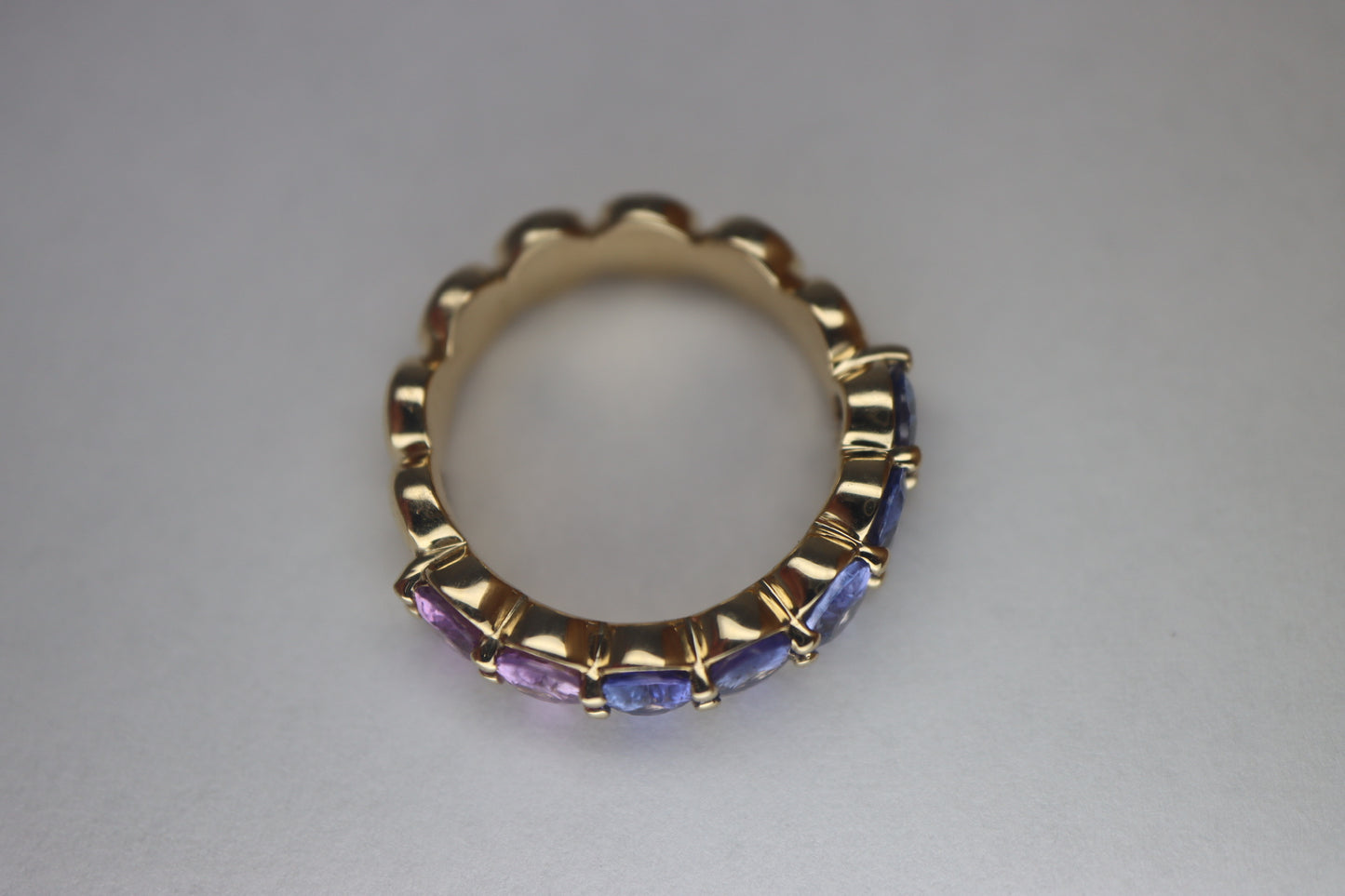 Ombré Sapphire Bubble Ring