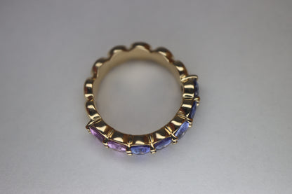 Ombré Sapphire Bubble Ring