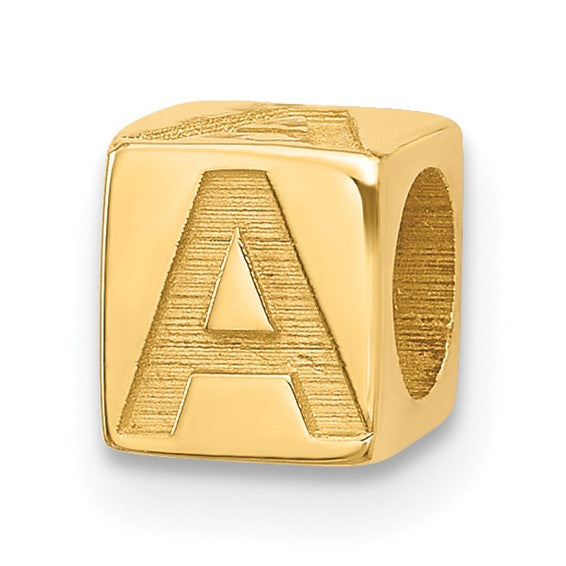 Gold Alphabet Bead