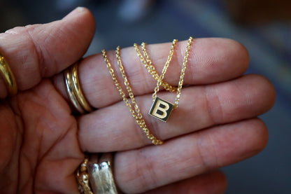 Gold Alphabet Bead