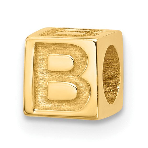 Gold Alphabet Bead