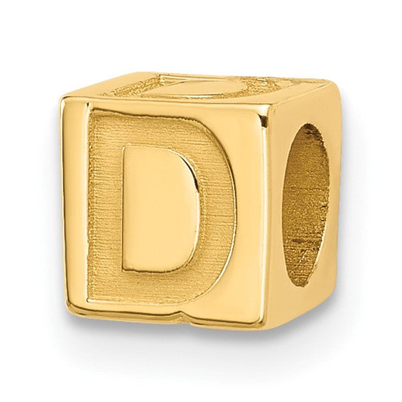 Gold Alphabet Bead