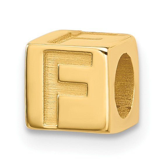 Gold Alphabet Bead