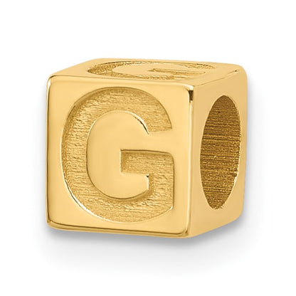 Gold Alphabet Bead