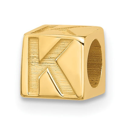 Gold Alphabet Bead