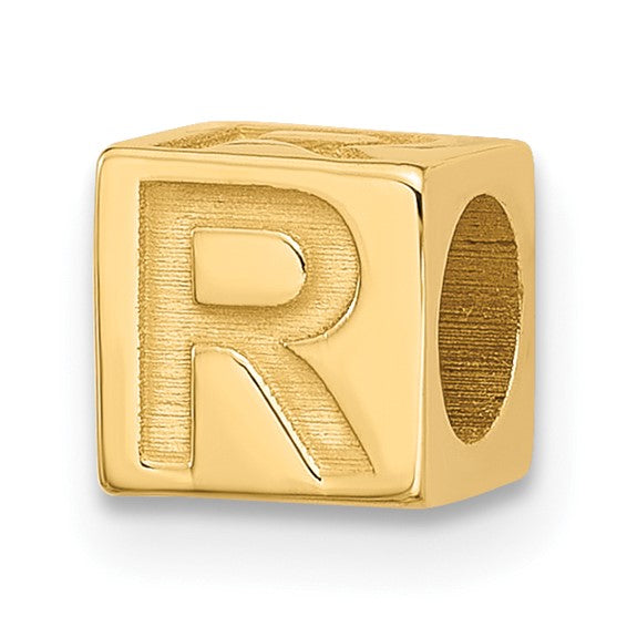 Gold Alphabet Bead