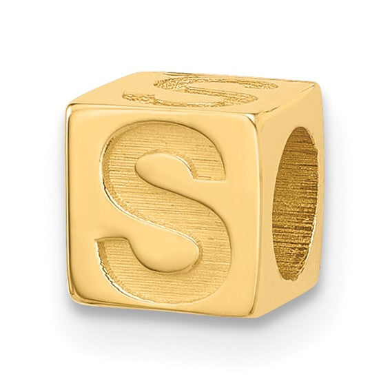 Gold Alphabet Bead