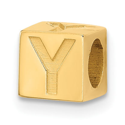 Gold Alphabet Bead