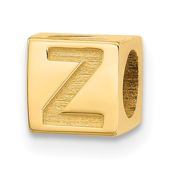 Gold Alphabet Bead