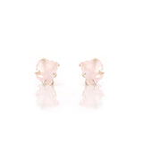 Rose Quartz Gemstone Studs