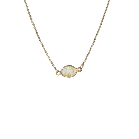 Silver Raw Gemstone Necklaces