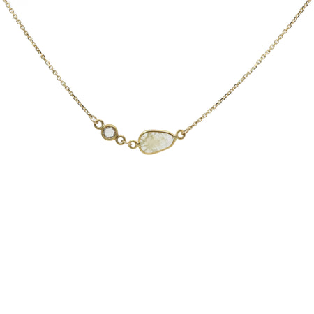 Silver Raw Gemstone Necklaces